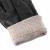 Черные кожаные перчатки со светлой шерстяной подкладкой Dr.Koffer H710061-40-04
